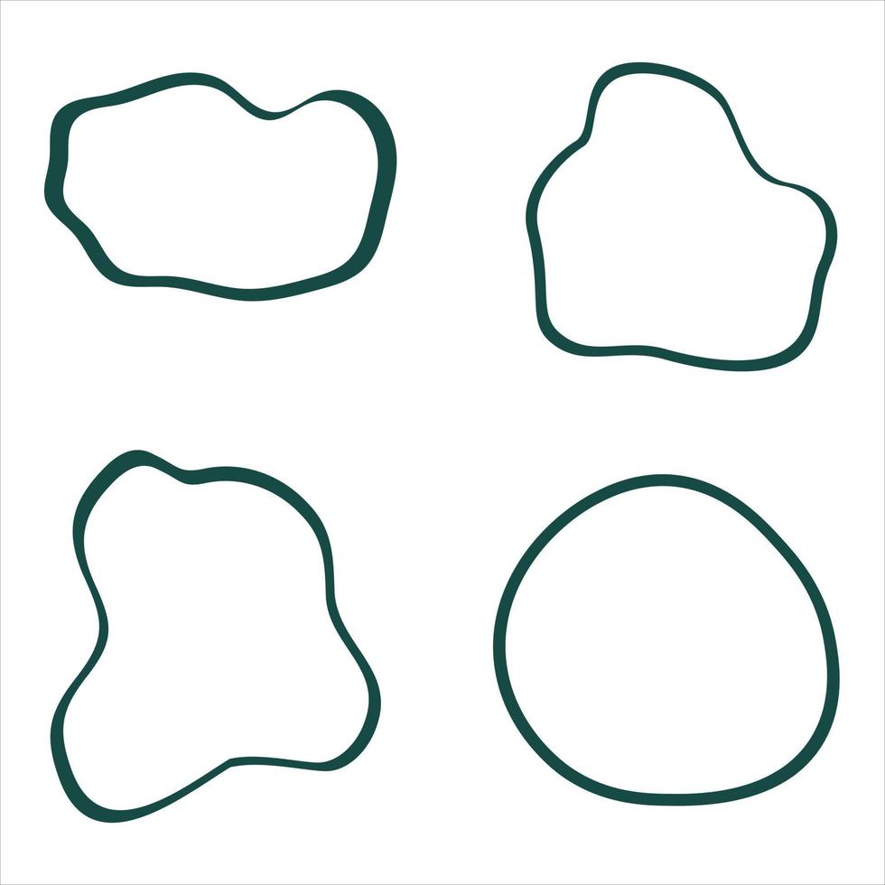 Collection of Irregular shapes vector