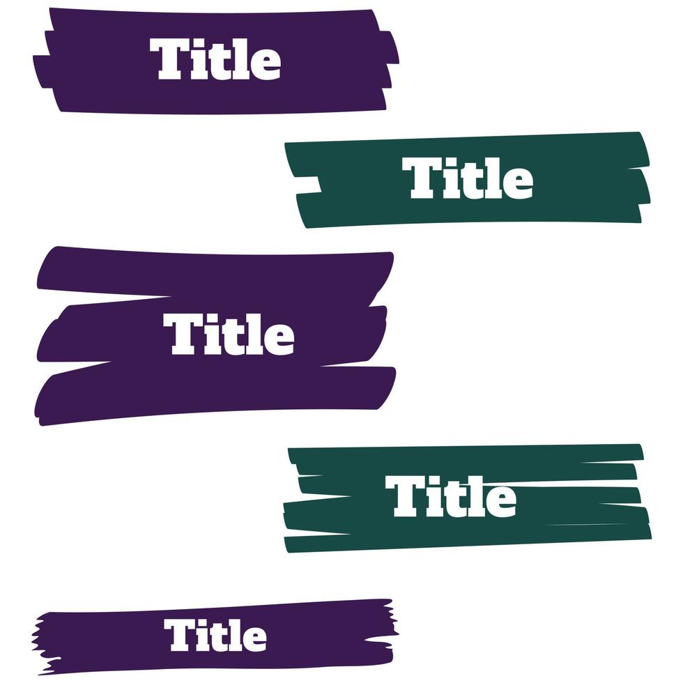 Collection of text box vector