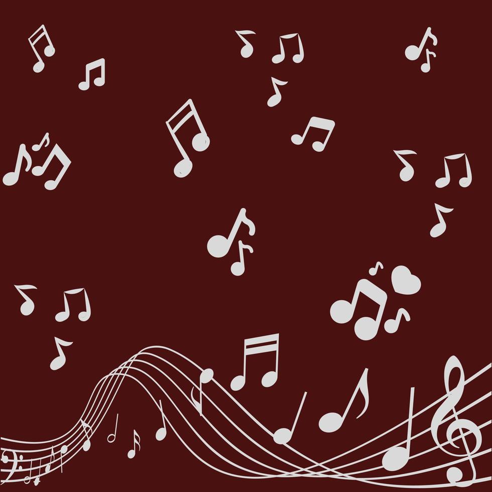 Beautiful Music background vector