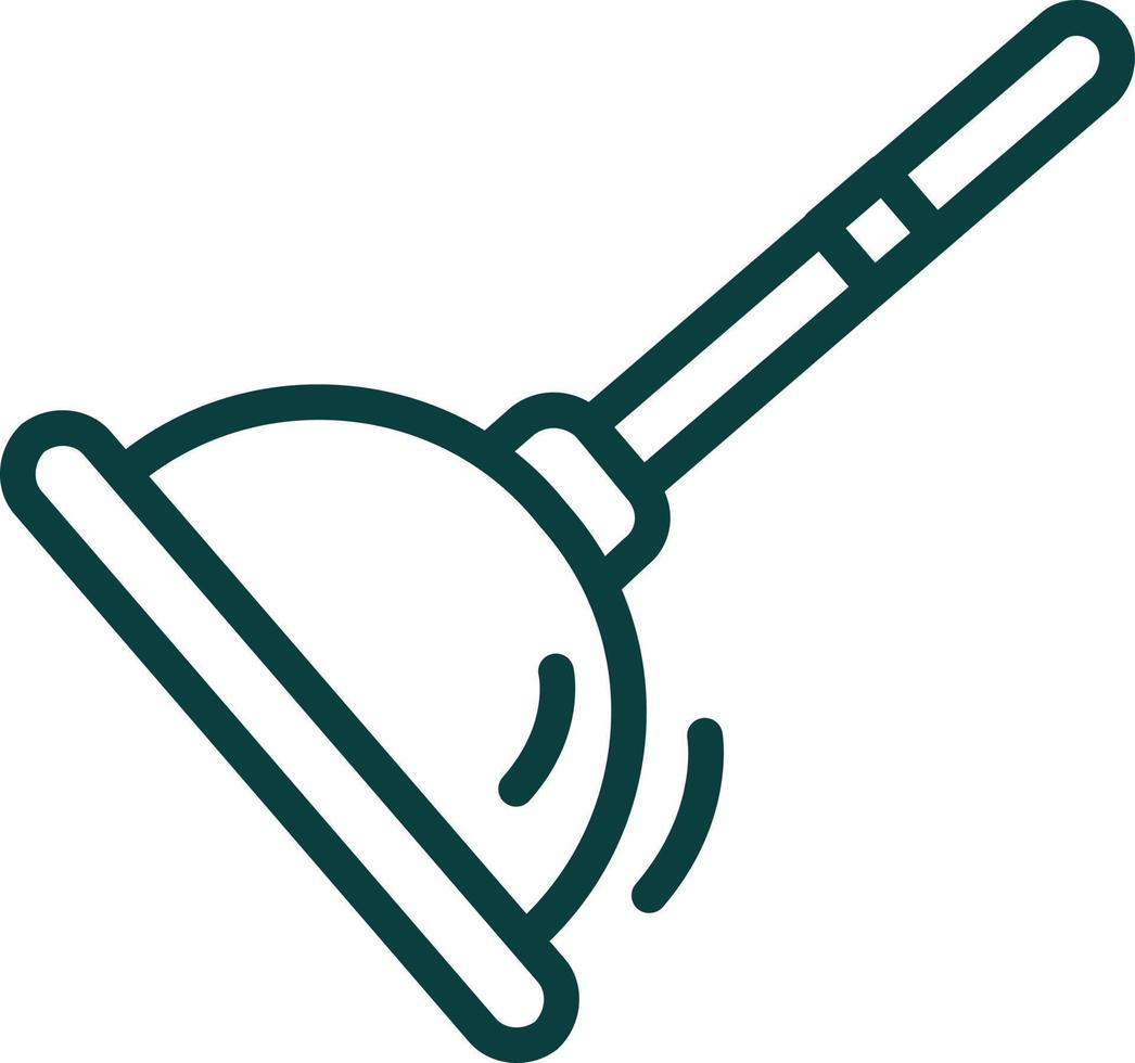 Plunger Vector Icon Design