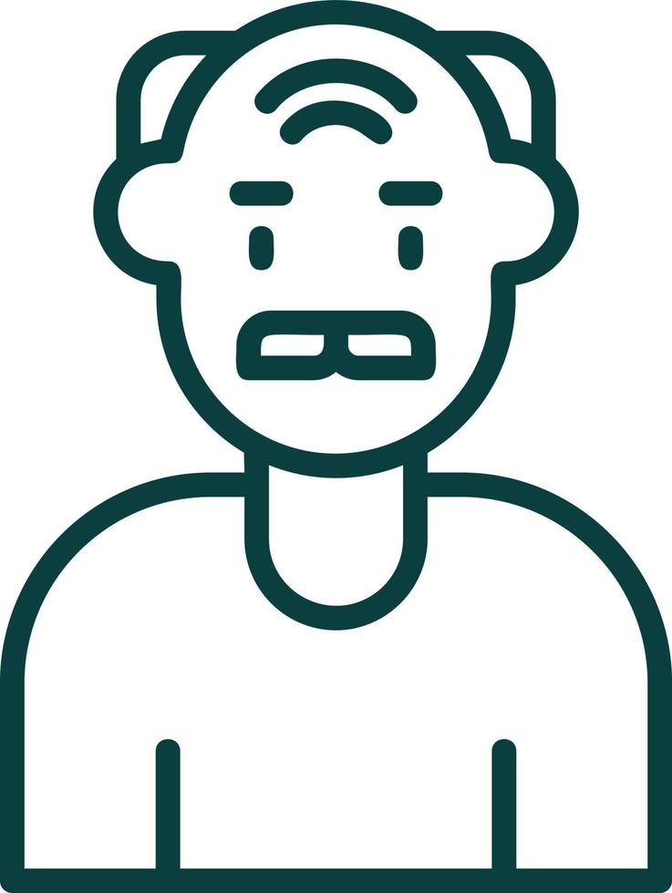 Elderly Vector Icon Design