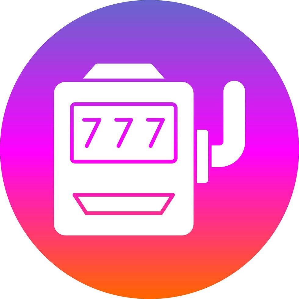 Slot Machine Vector Icon Design