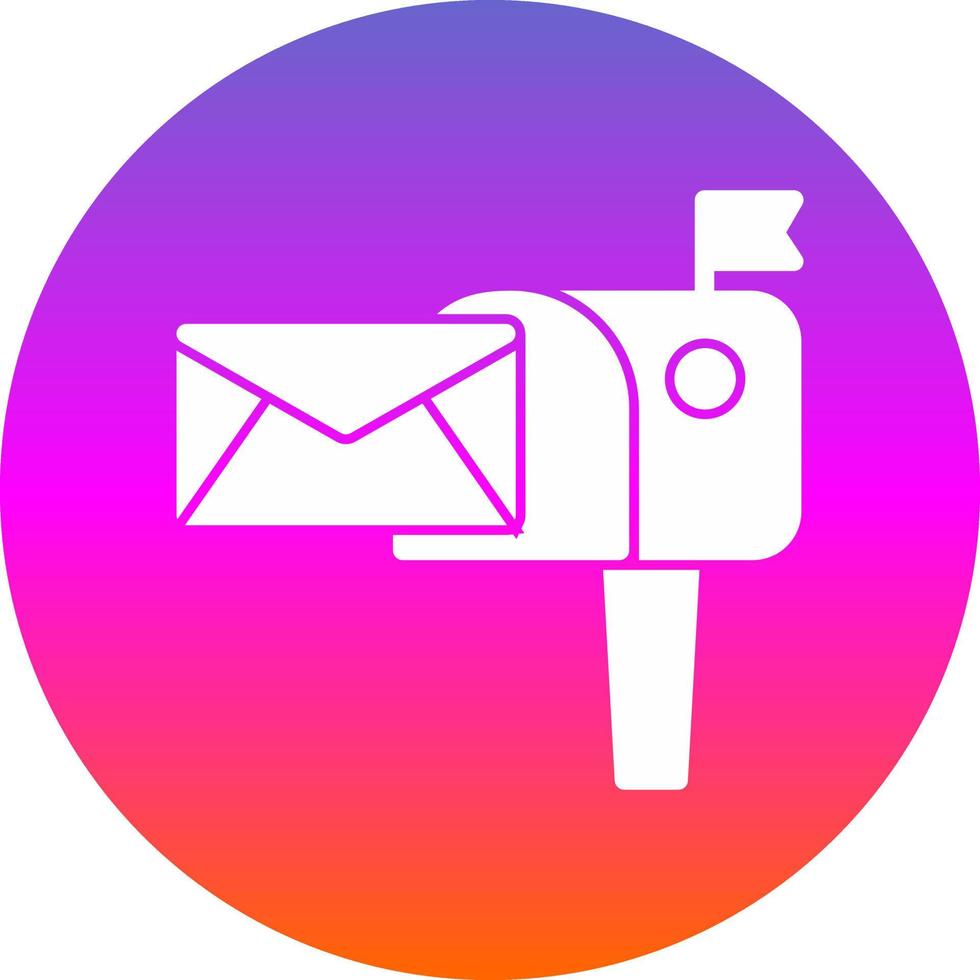 Mailbox Vector Icon Design