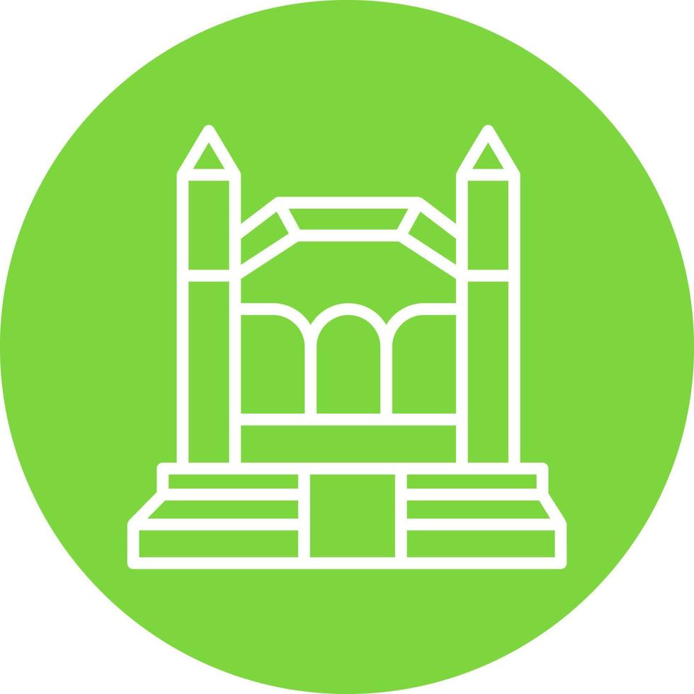 Bouncy Castle Vector Icon Design