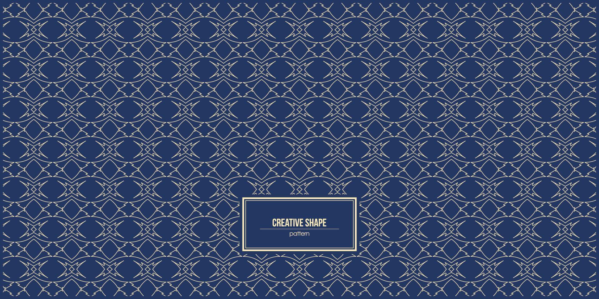 creative and unique pattern with dark blue background vector