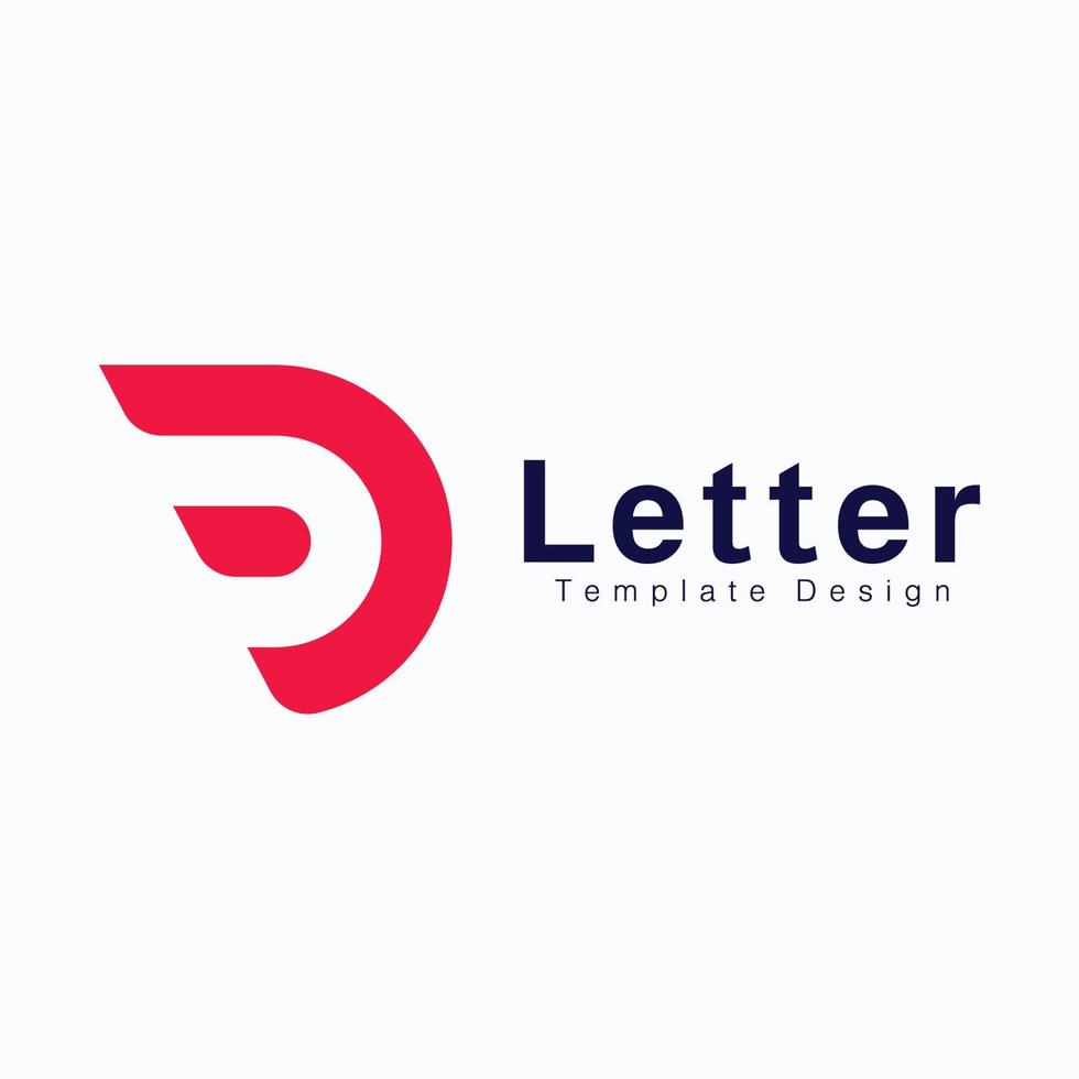 Letter D logo icon design template vector