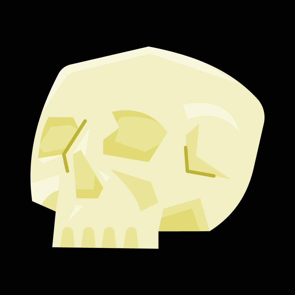 ilustración de una cabeza de calavera vector