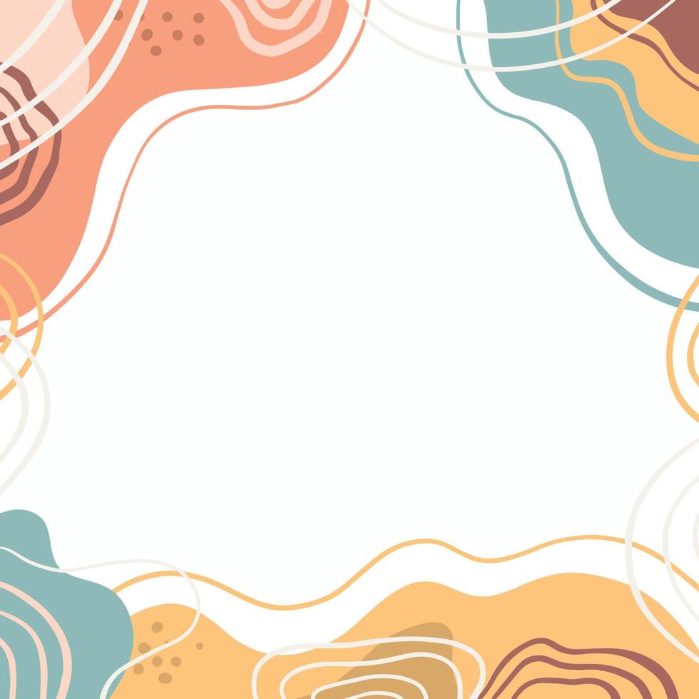 Aesthetic Frame Background for social media vector