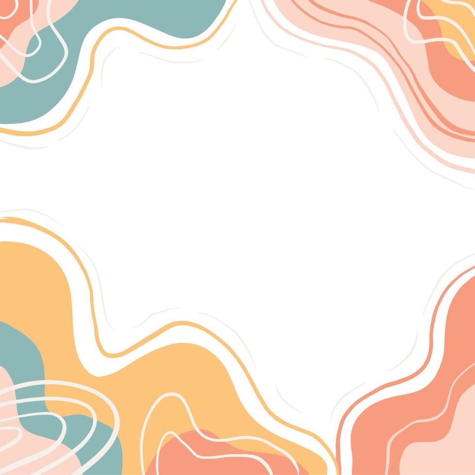 Aesthetic Frame Background for social media vector