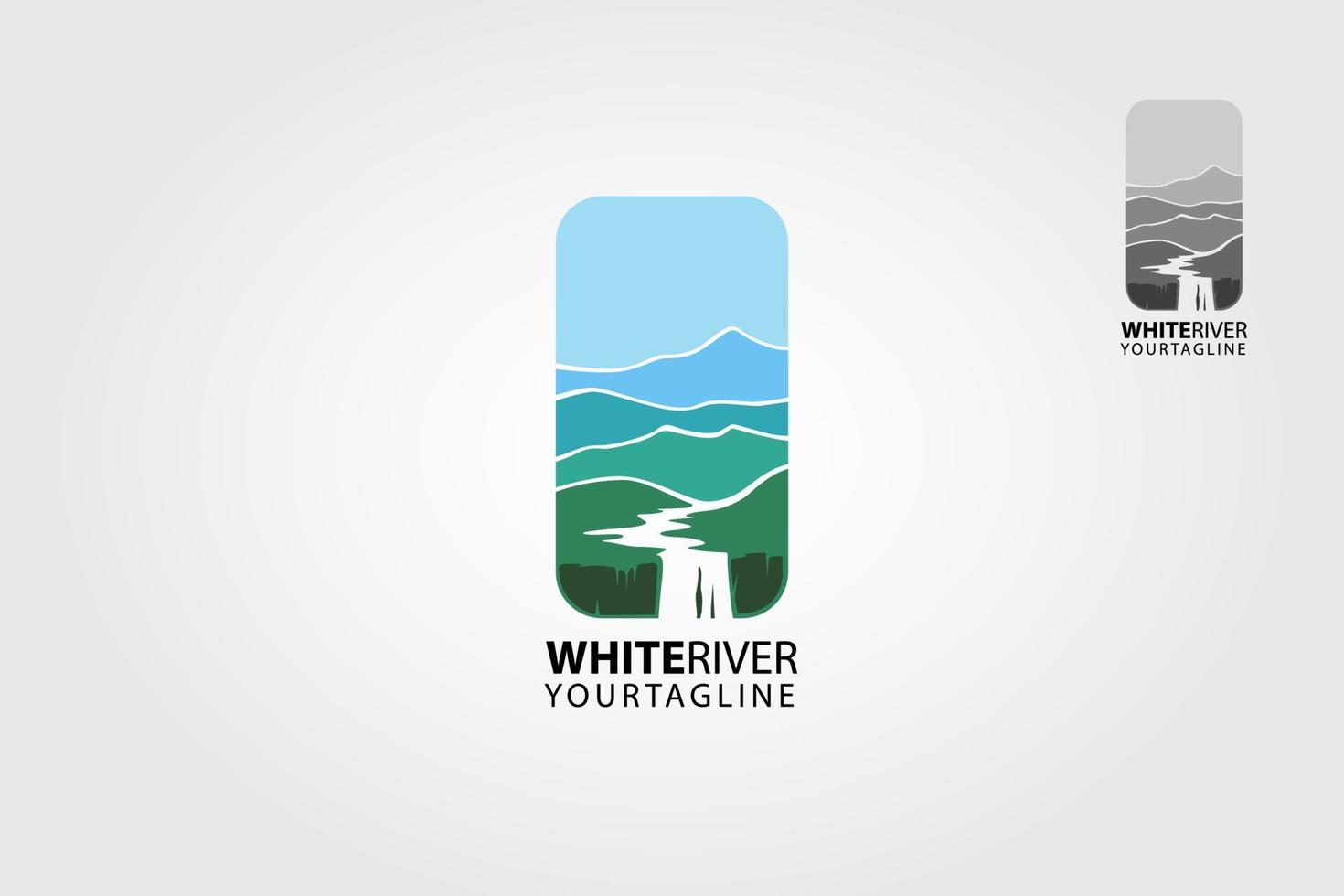 River vector logo template is a logo that can be used in various categories. Its design is very simple and easy to configure.