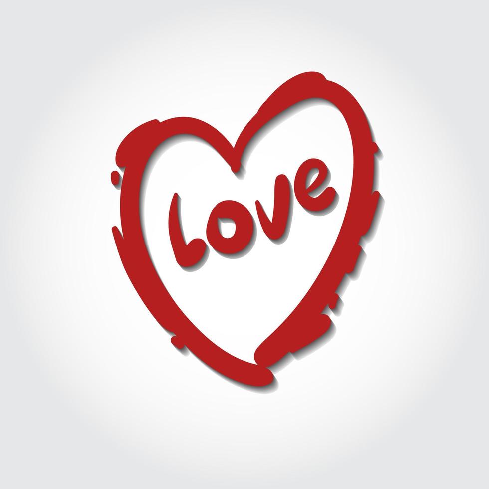 Love Vector Template Illustration. This design for poster, greeting card, flyer or what you need.