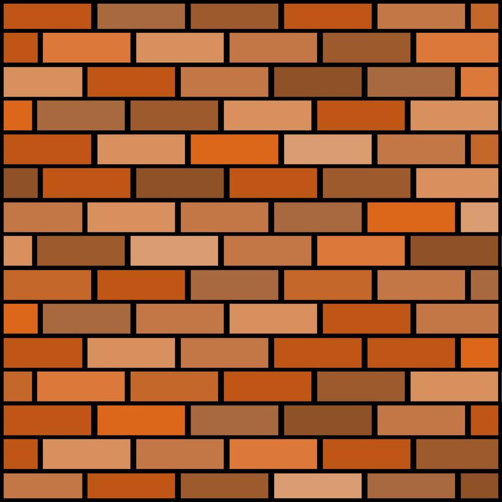 Wallpaper. Brick interior. Pattern. Retro brickwork. Brick wall. Background. Brick wall cladding. vector