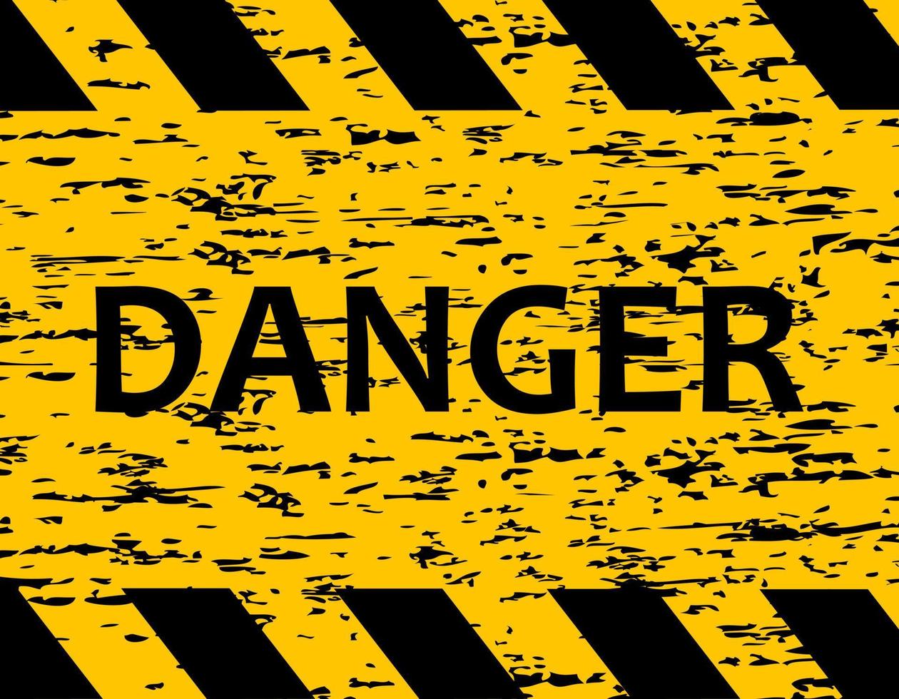 Increased danger. The tape is protective yellow with black. Caution and warning. Stop do not cross. vector