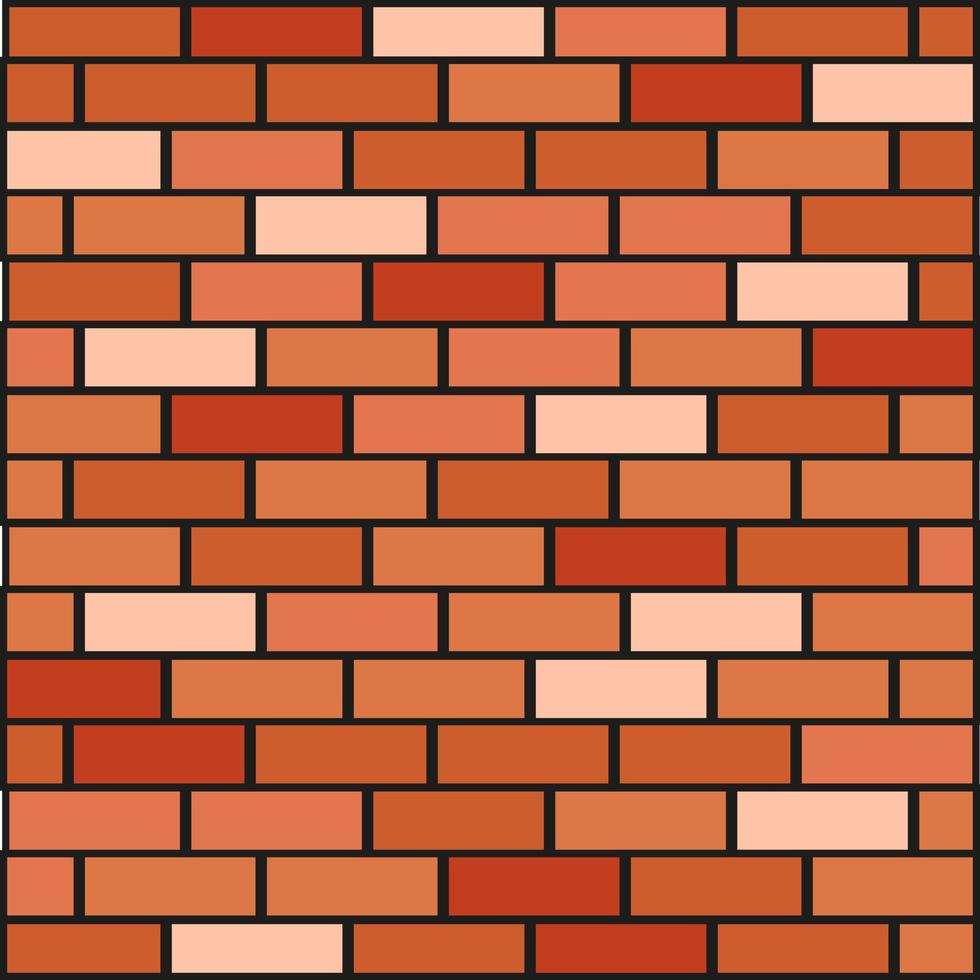 Background. Wallpaper. Brick interior. Pattern. Retro brickwork. Brick wall. Brick wall cladding. vector