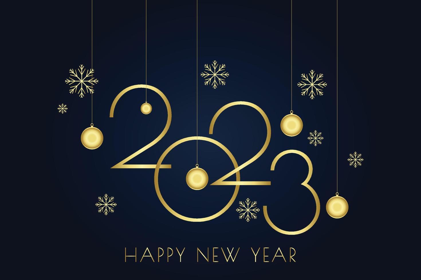 happy new year 2023 vector