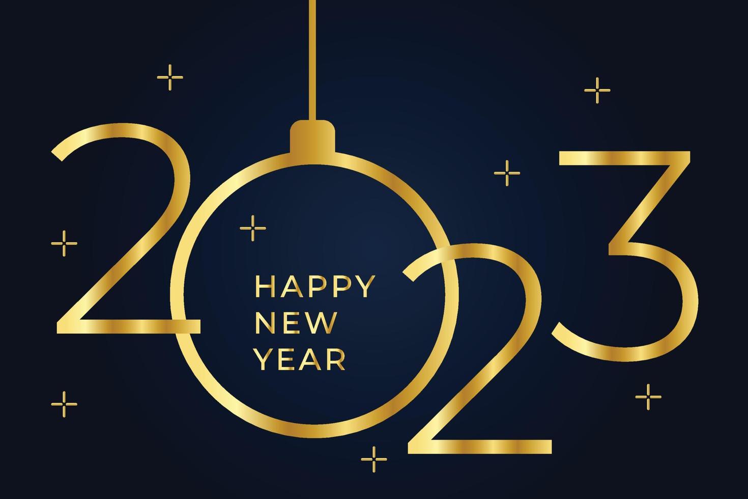 happy new year 2023 vector