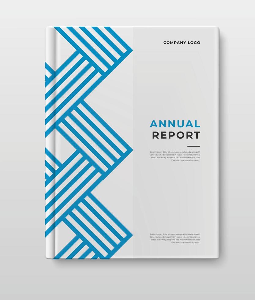 business book cover annual report template design vector