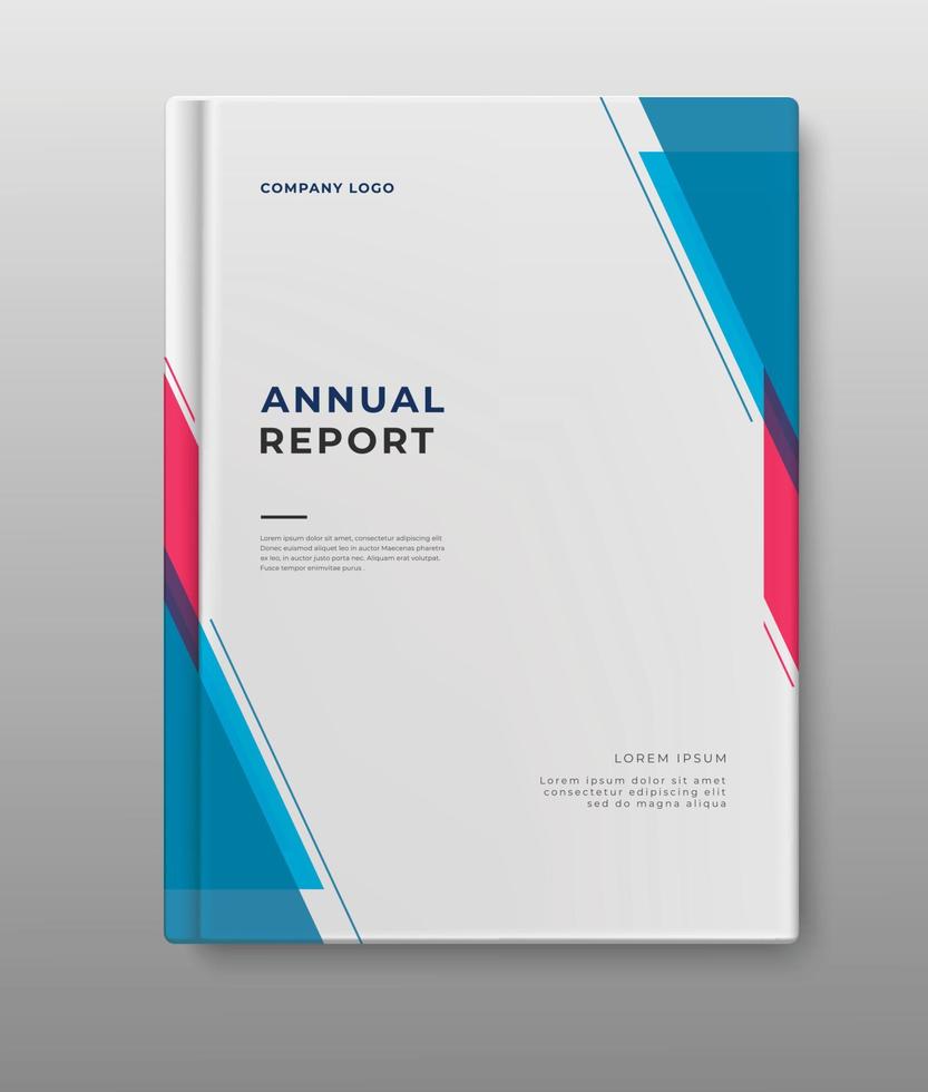 business book cover annual report template design vector