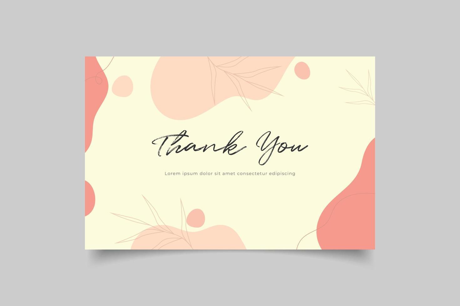 template thank you card design 16902039 Vector Art at Vecteezy