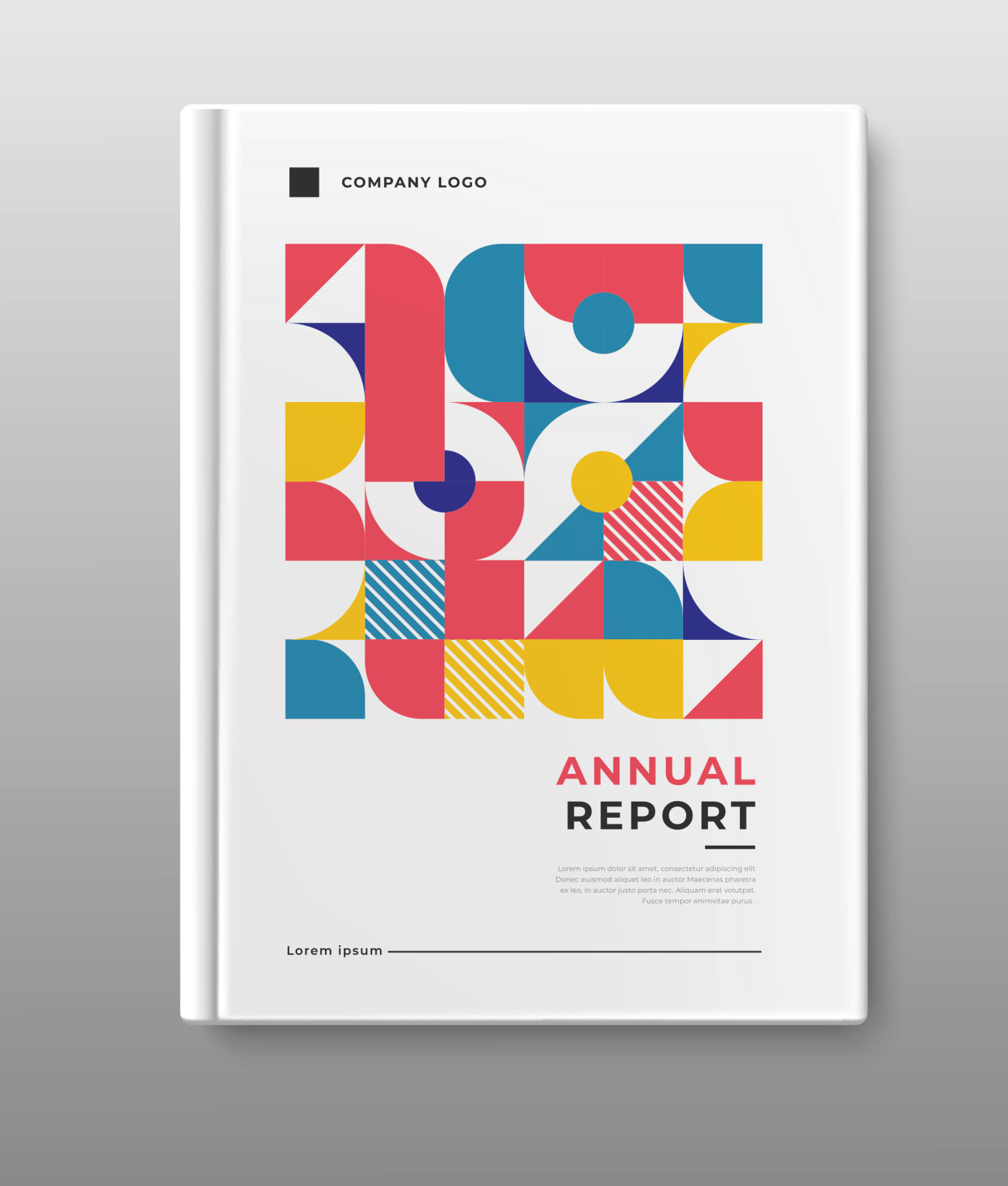 template business annual report cover book design 16902349 Vector Art