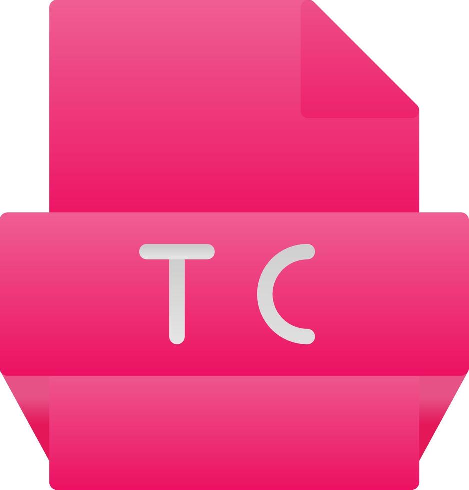 Tc File Format Icon vector