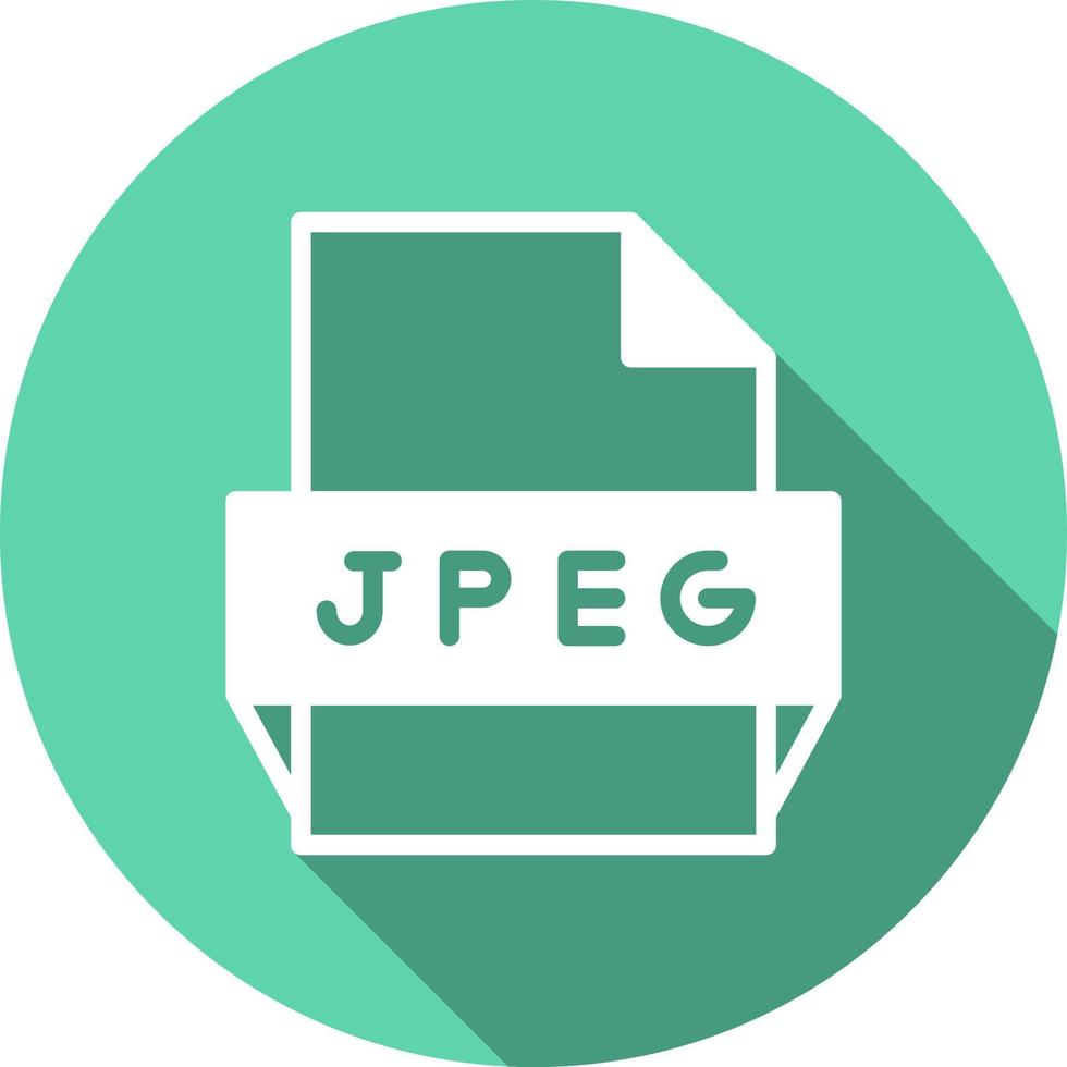 Jpeg File Format Icon vector