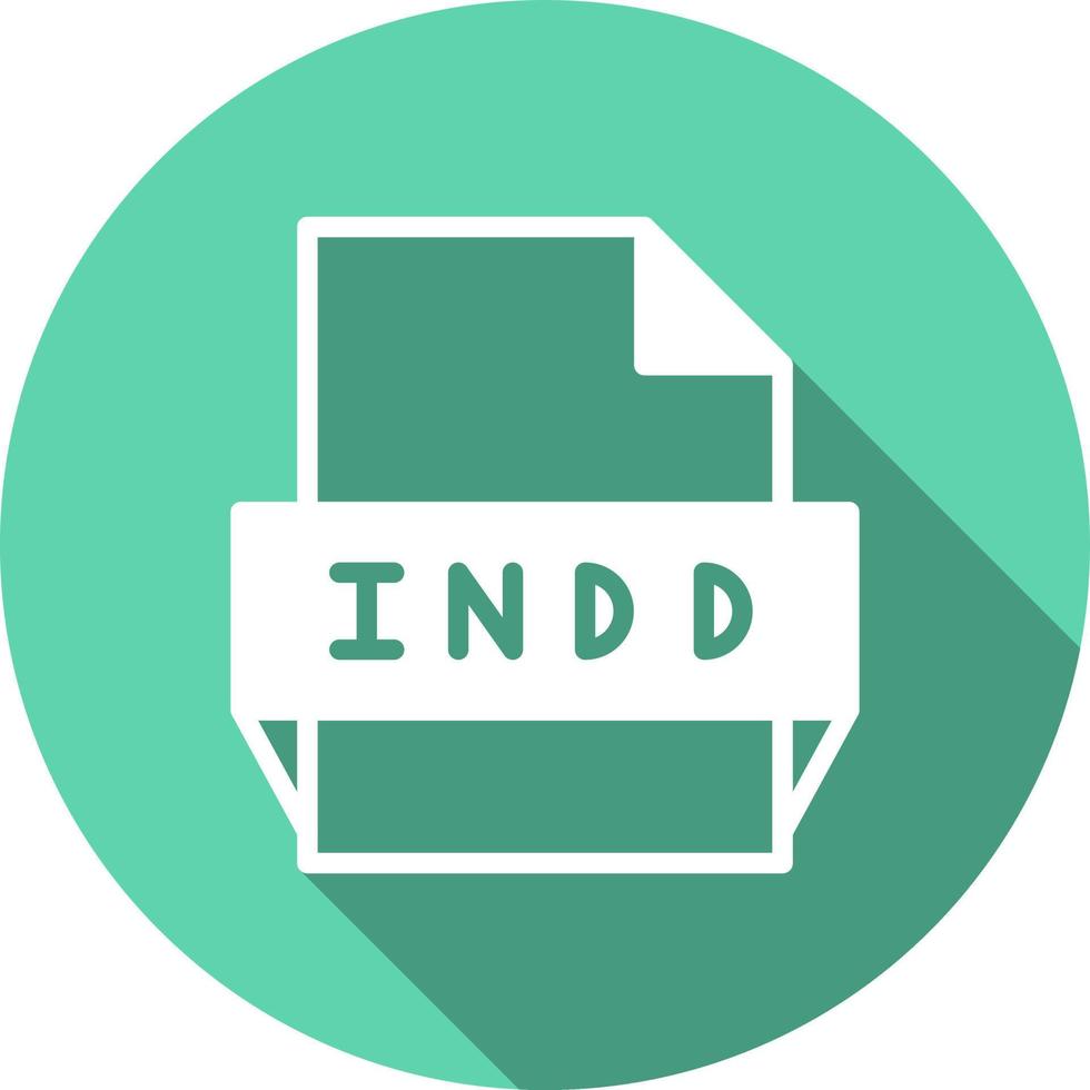 Indd File Format Icon vector