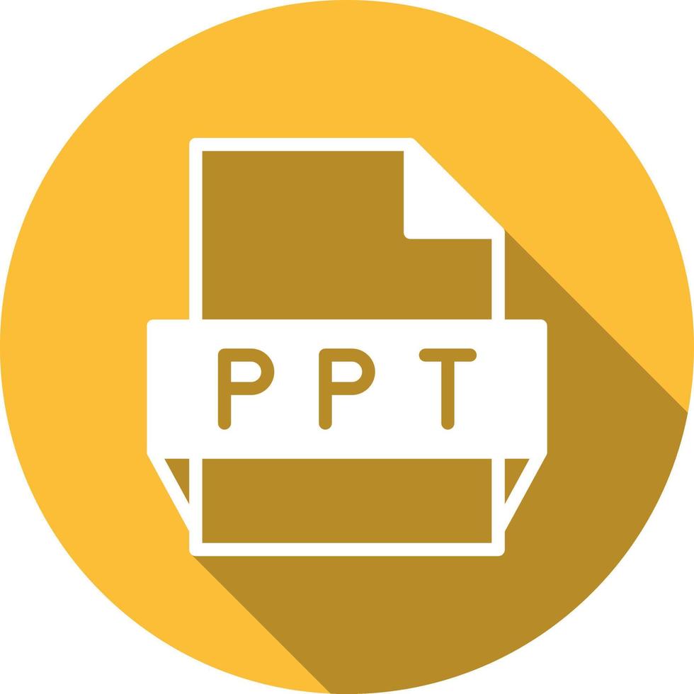 Ppt File Format Icon vector