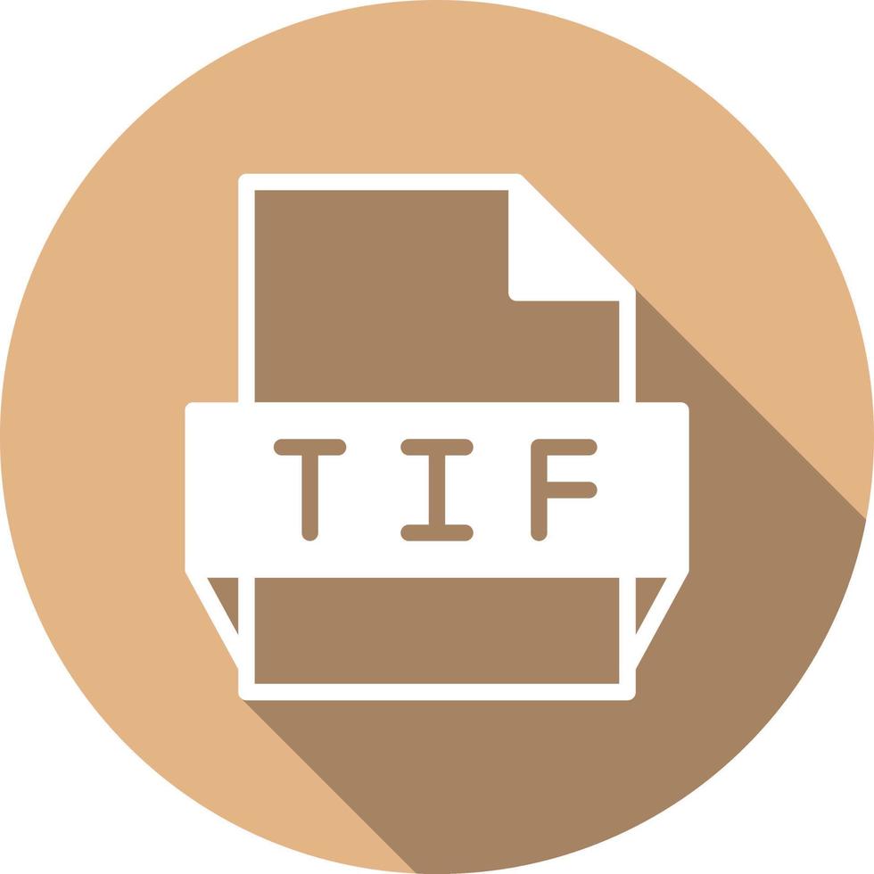 icono de formato de archivo tif vector