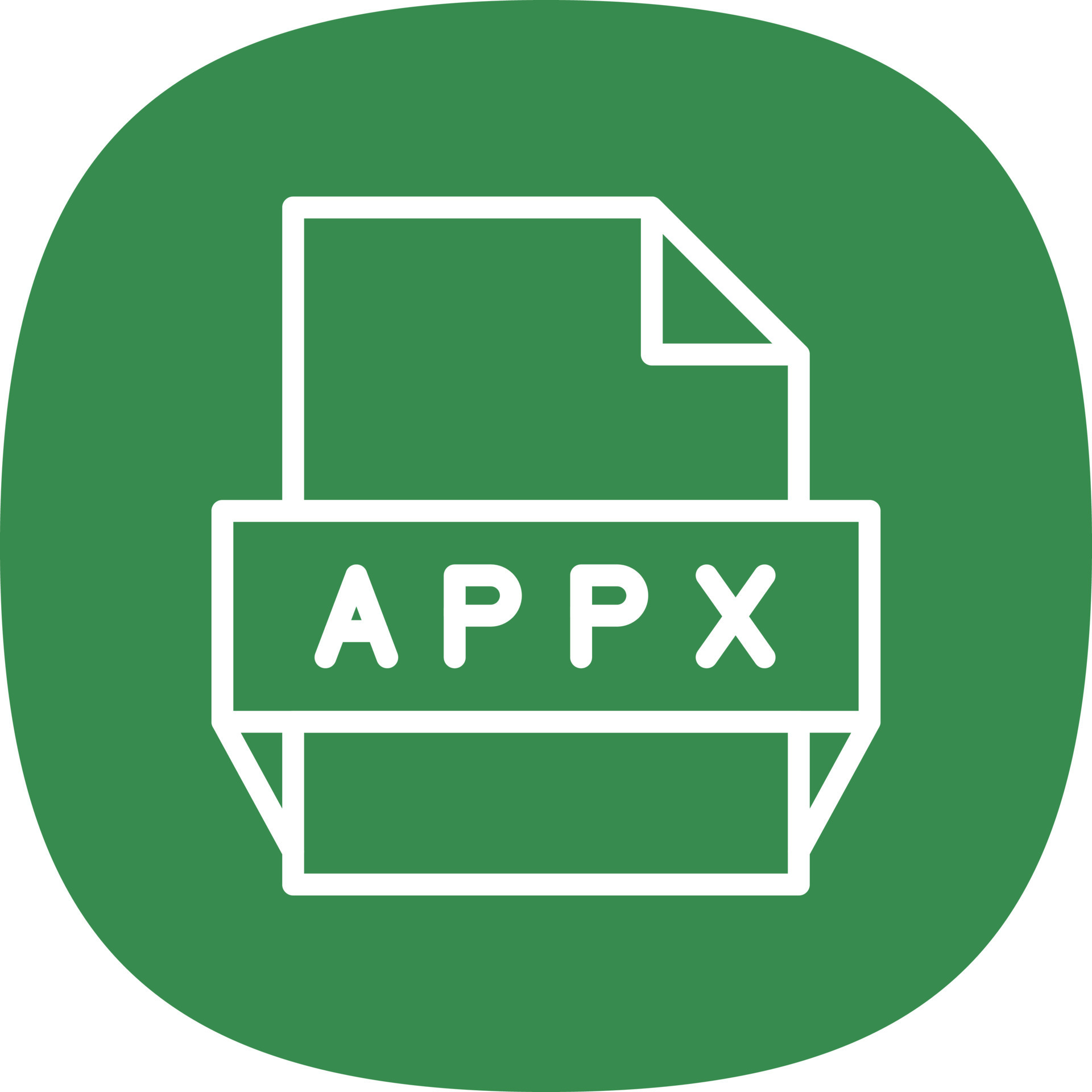 Appx file format icon 16902950 vector art at vecteezy