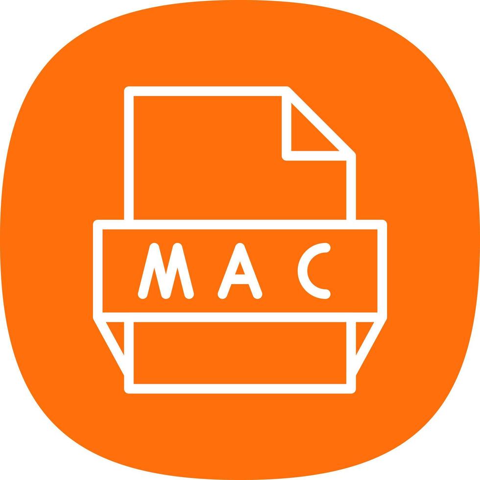 Mac File Format Icon vector