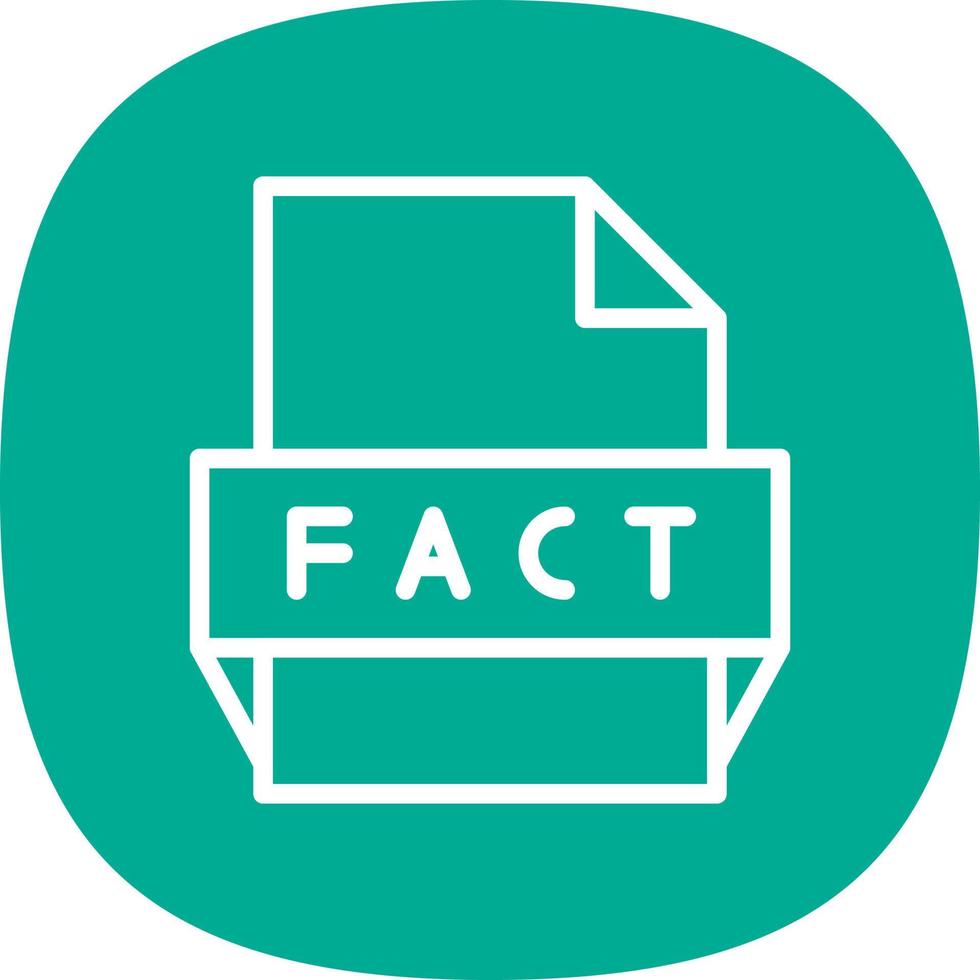 Fact File Format Icon vector