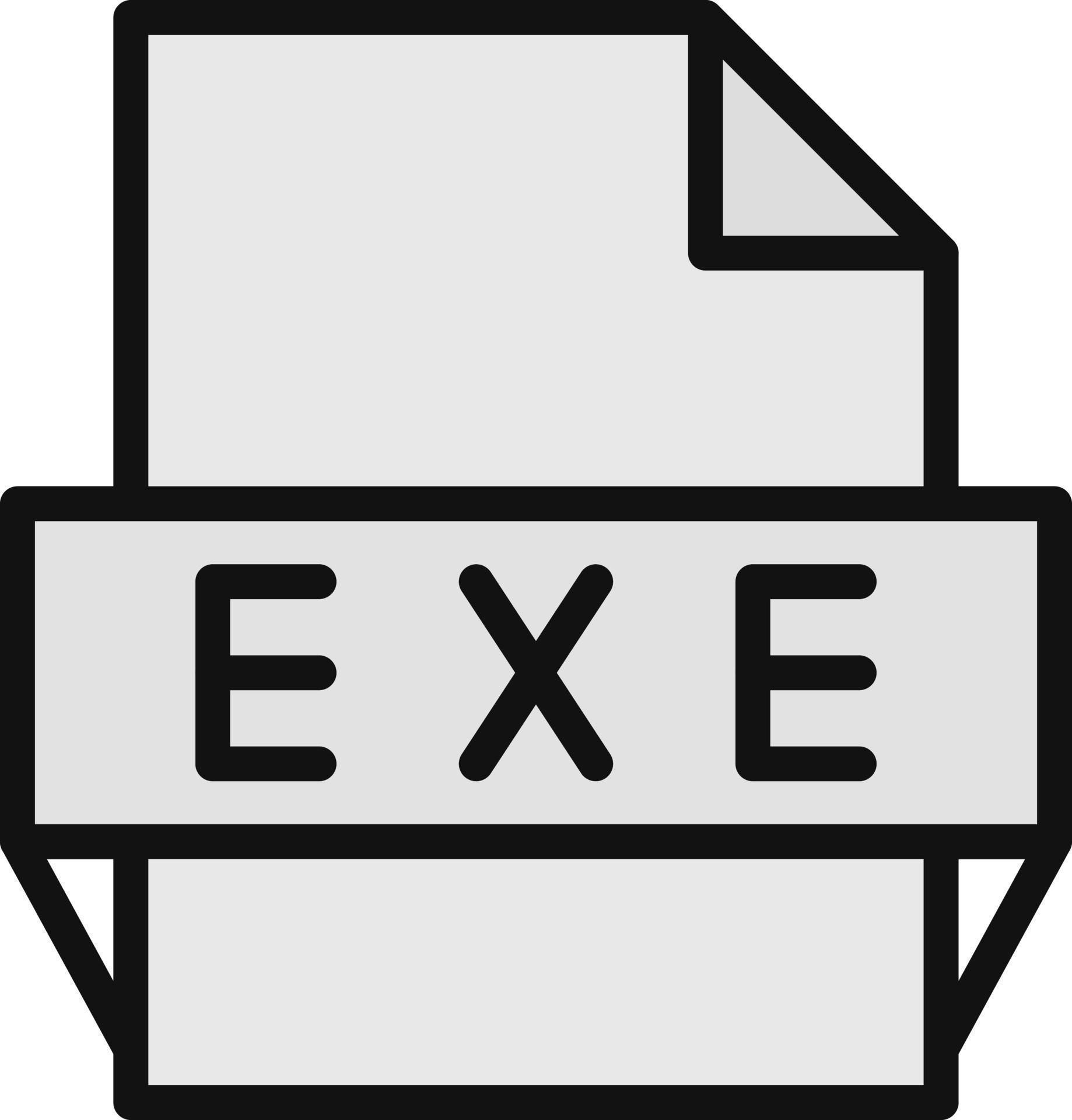 Exe File Format Icon 16903136 Vector Art at Vecteezy