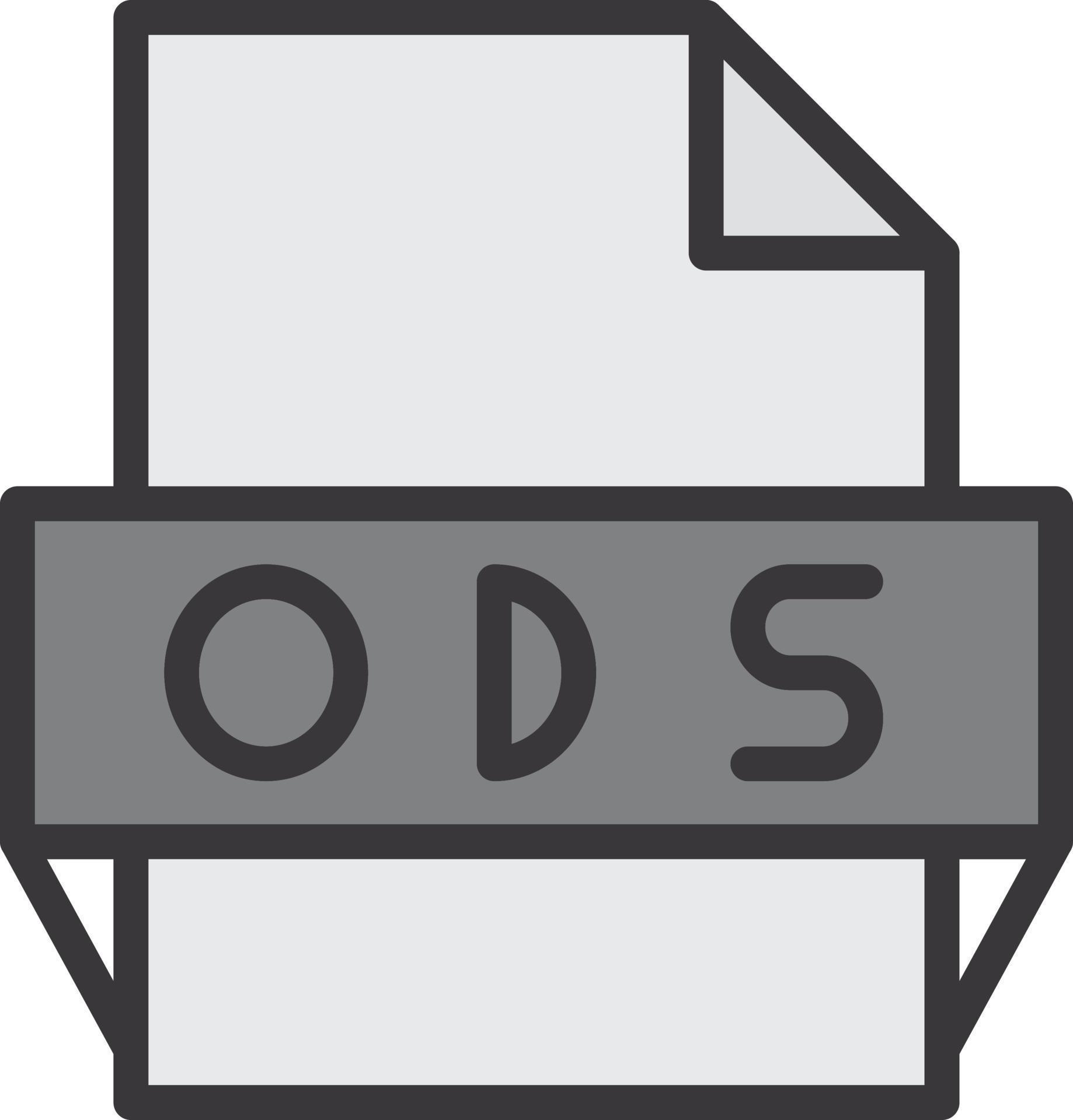 Ods File Format Icon 16903206 Vector Art at Vecteezy