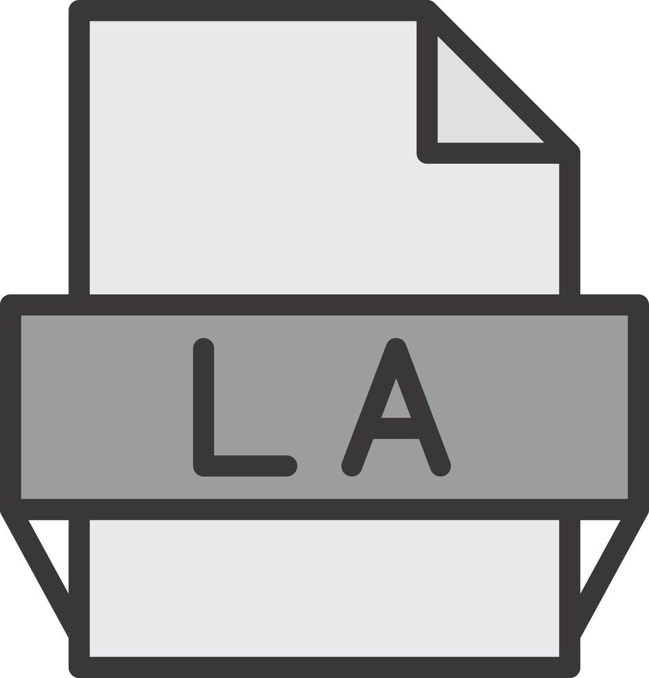 La File Format Icon vector