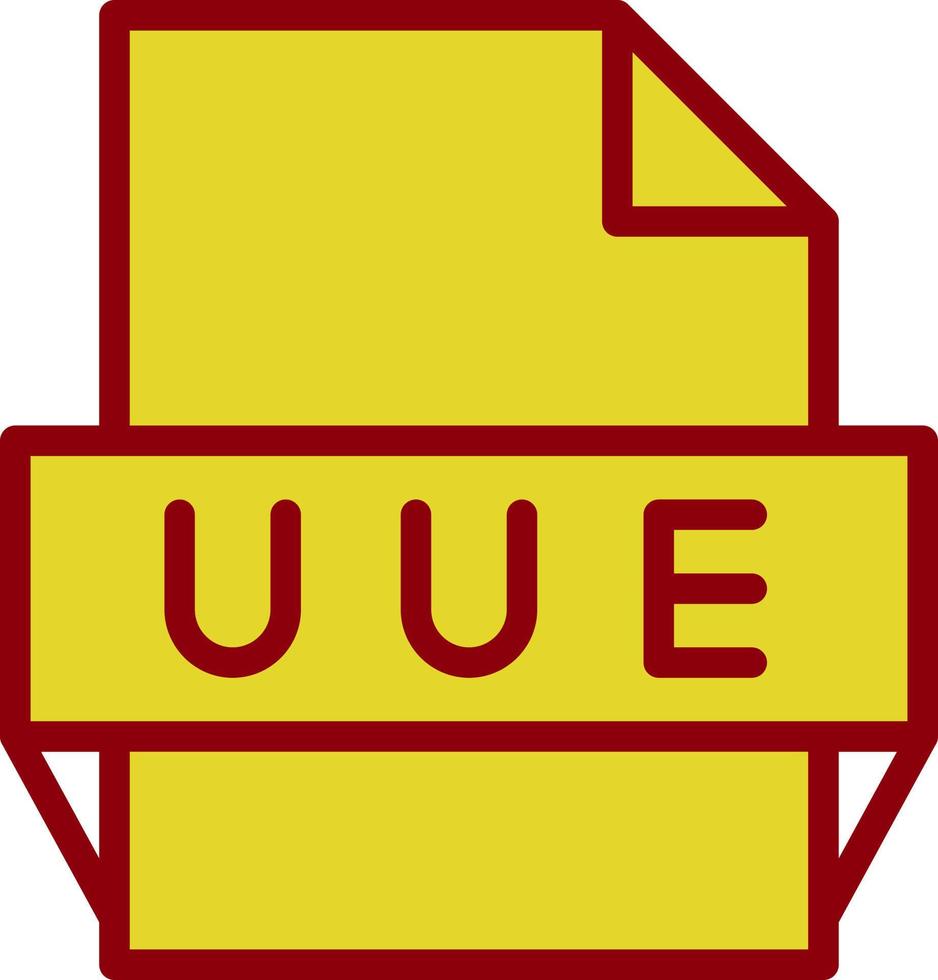 Uue File Format Icon vector