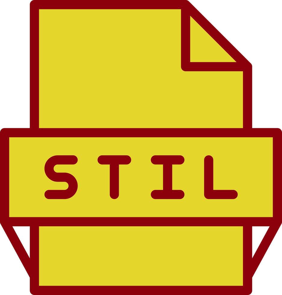 Stil File Format Icon vector