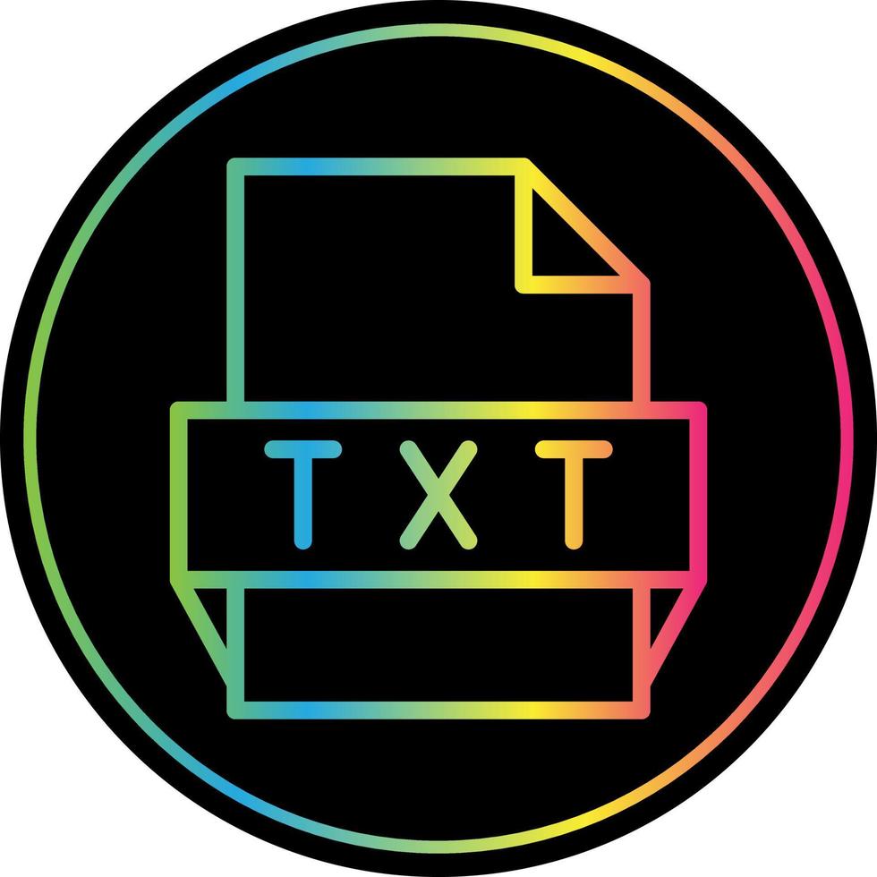 Txt File Format Icon vector