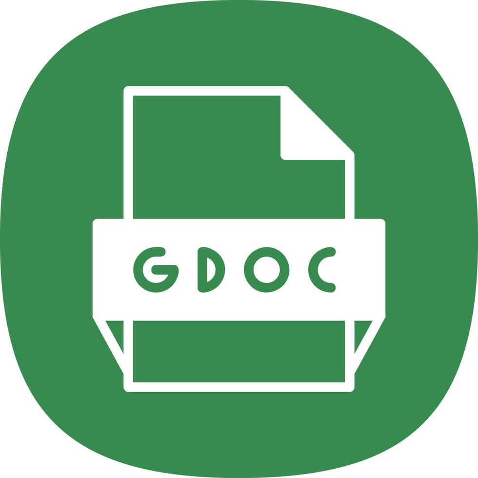 Gdoc File Format Icon vector