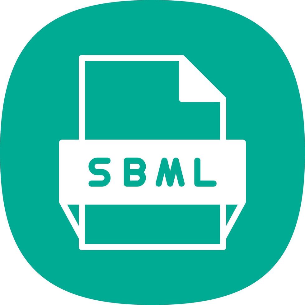 Sbml File Format Icon vector