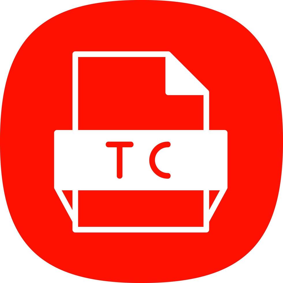 Tc File Format Icon vector