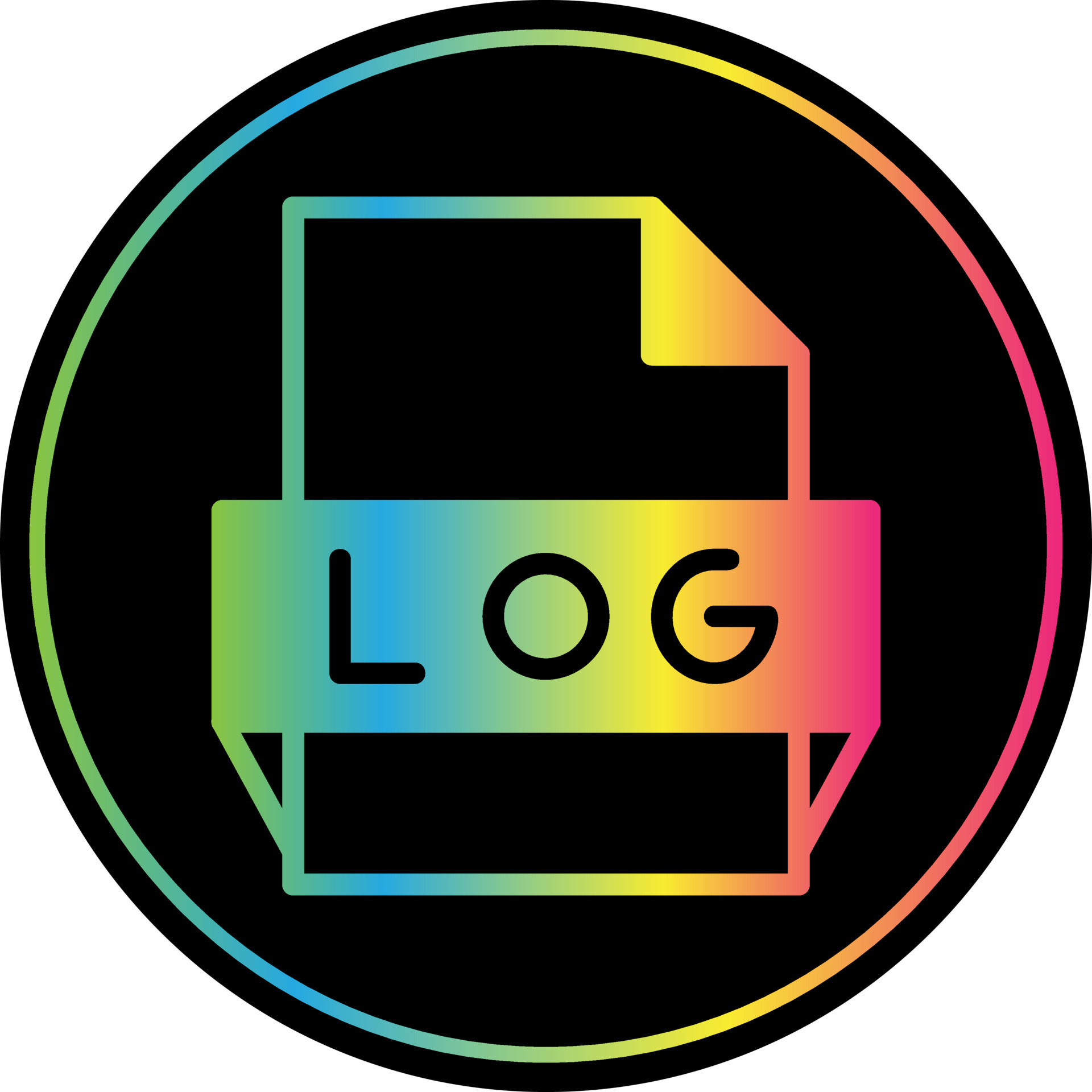 Log file format icon 16903988 vector art at vecteezy
