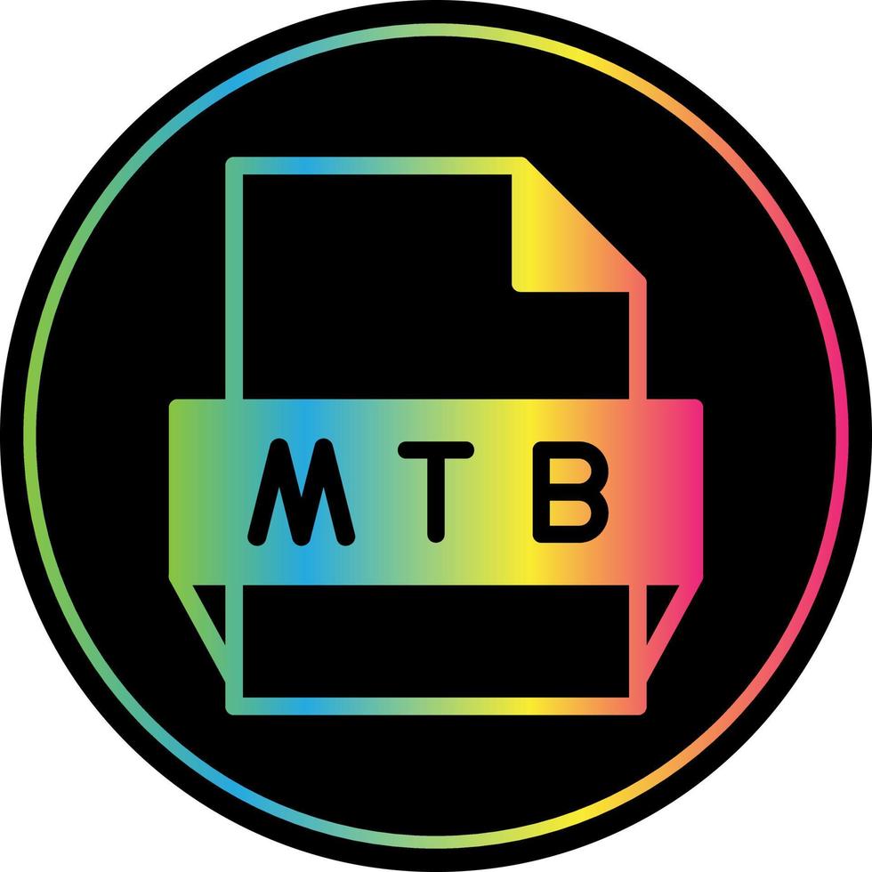 Mtb File Format Icon vector