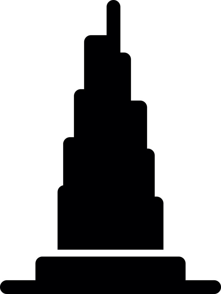 Burj Khalifa Vector Icon Design