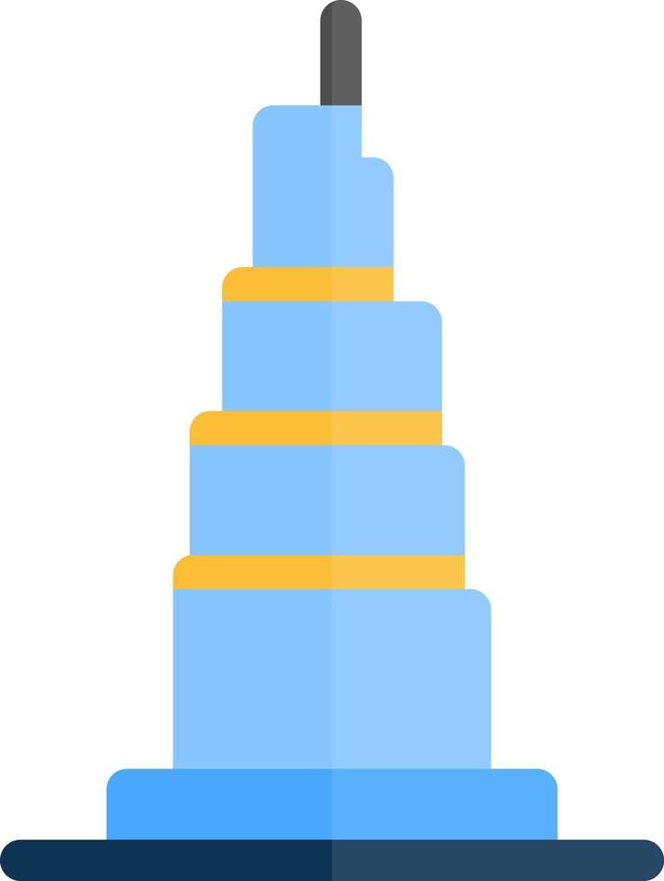 Burj Khalifa Vector Icon Design