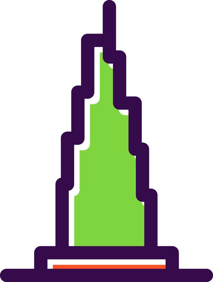 Burj Khalifa Vector Icon Design