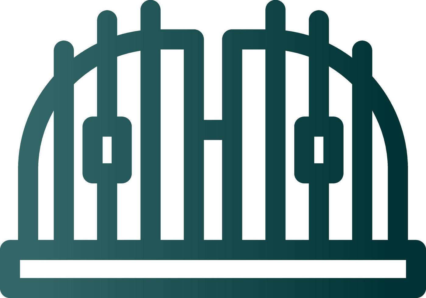 Dubai Gate Vector Icon Design