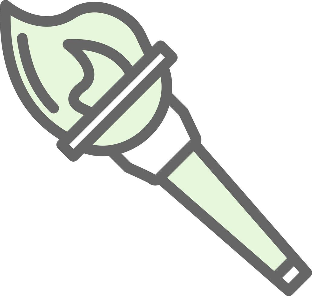 Olympic Torch Vector Icon Design