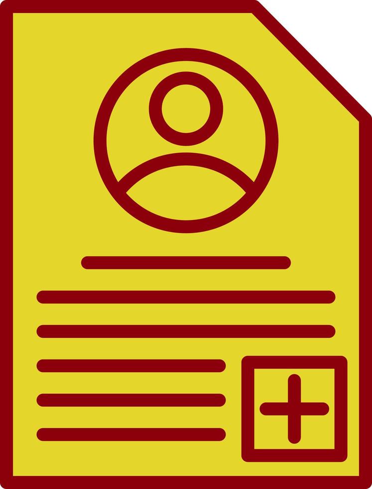 Patient Profile Vector Icon Design