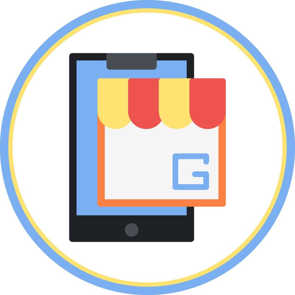 Google My Business Vector Icon Design